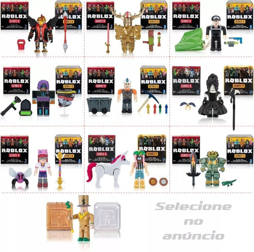 3 Personagens Roblox Mistery Boxes + Virtual Itens Original